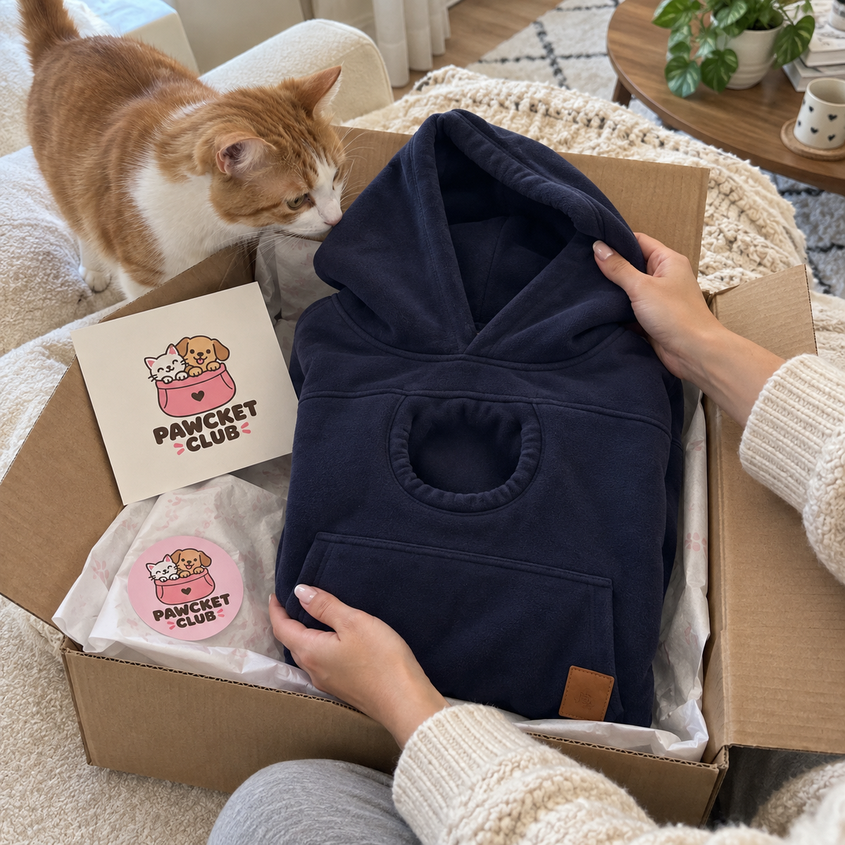 Pawcket Hoodie für kuschelige Momente mit deinem Haustier