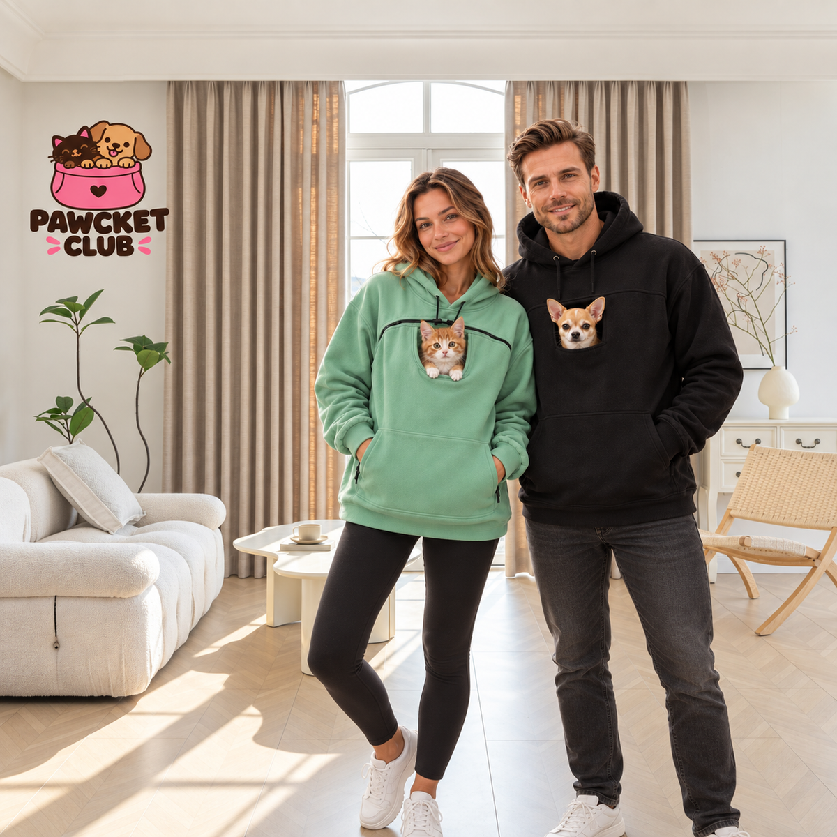 Pawcket Hoodie für kuschelige Momente mit deinem Haustier